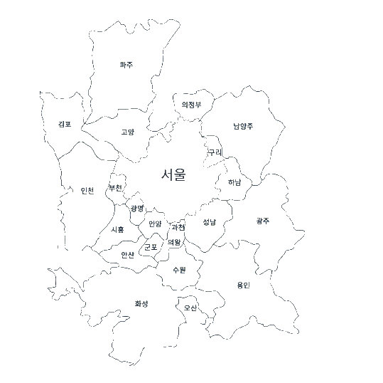 시공 가능 지역 지도